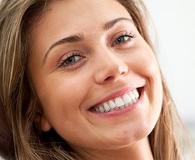 Young woman with flawless smile