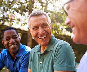 men enjoying the benefits of dental implants in Washington DC