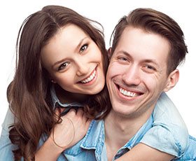 smiling young couple