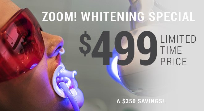 Patient receiving Zoom! whitening