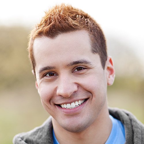 Young man with attractive smile